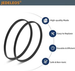 JEDELEOS Replacement Type W Belts for Eureka Airspeed Unlimited, Exact Black