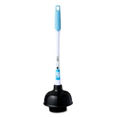 1 Count Ergonomic Plastic Handle Toilet Plunger, Great Value Deluxe