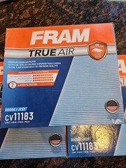 3 FRAM CV11183 TrueAir Premium Cabin Air Filter with N95 Grade Filter Media
