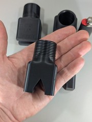 4pc 1″ NPT Flat Fan Sprayer Nozzles High Volume Spray Bar 70° 97 GPM