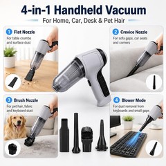 Cordless Handheld Vacuum Cleaner, Portable Rechargeable Mini Vacuum, Black