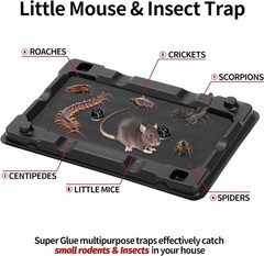 Heavy Duty Sticky Glue Traps for Mice & Insects Easy Set Pet Friendly 12 Pack