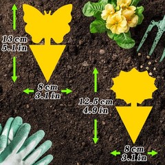 Fruit Fly Traps Indoor Fungus Gnat Trap 48PCS for Plants Yellow 48PCS,