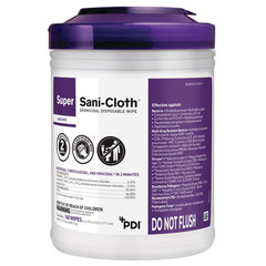 2Ct Super Sani-Cloth Germicidal Disposable Wipes Disinfecting 6″x6.75″ 160ct