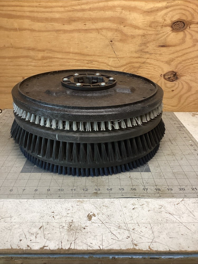 Lot 3 430034 Minuteman Rotary Floor Scrubber Brushes 16” Blue Black Gray Nylon