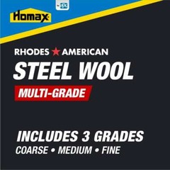 Assorted 12 Pad Grit Steel Wool