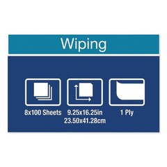 Tork 192127 9.25″ x 16.25″ Multipurpose Paper Wiper – White (8/CT) New