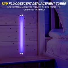 Qualirey 2 Pack Bug Zapper Replacement Light Bulbs 10W for 20W Indoor Bug…