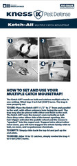 3 Ketch CLEAR LID All Automatic Humane Mouse Mice Control Live Multi Catch Traps