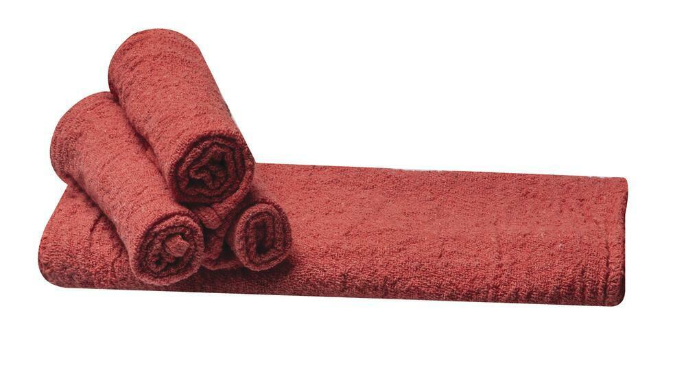 Industrial 10 pack Red Shop Towels 12″ x 14″ Cleaning Rags Home Car Auto Garage