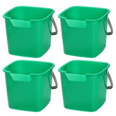 Peohud 4 Pack Sanitizing Buckets, 3 Quart Small Cleaning Square…