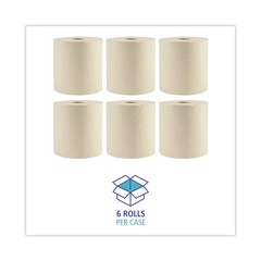 Boardwalk 32GREEN 8″ x 800′ 1-Ply Green Xtra Roll Towels – Natural (6/CT) New
