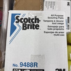 Scotch-Brite 5.25 All-Purpose Scouring Pad 9488r- Blue (40/Carton) New