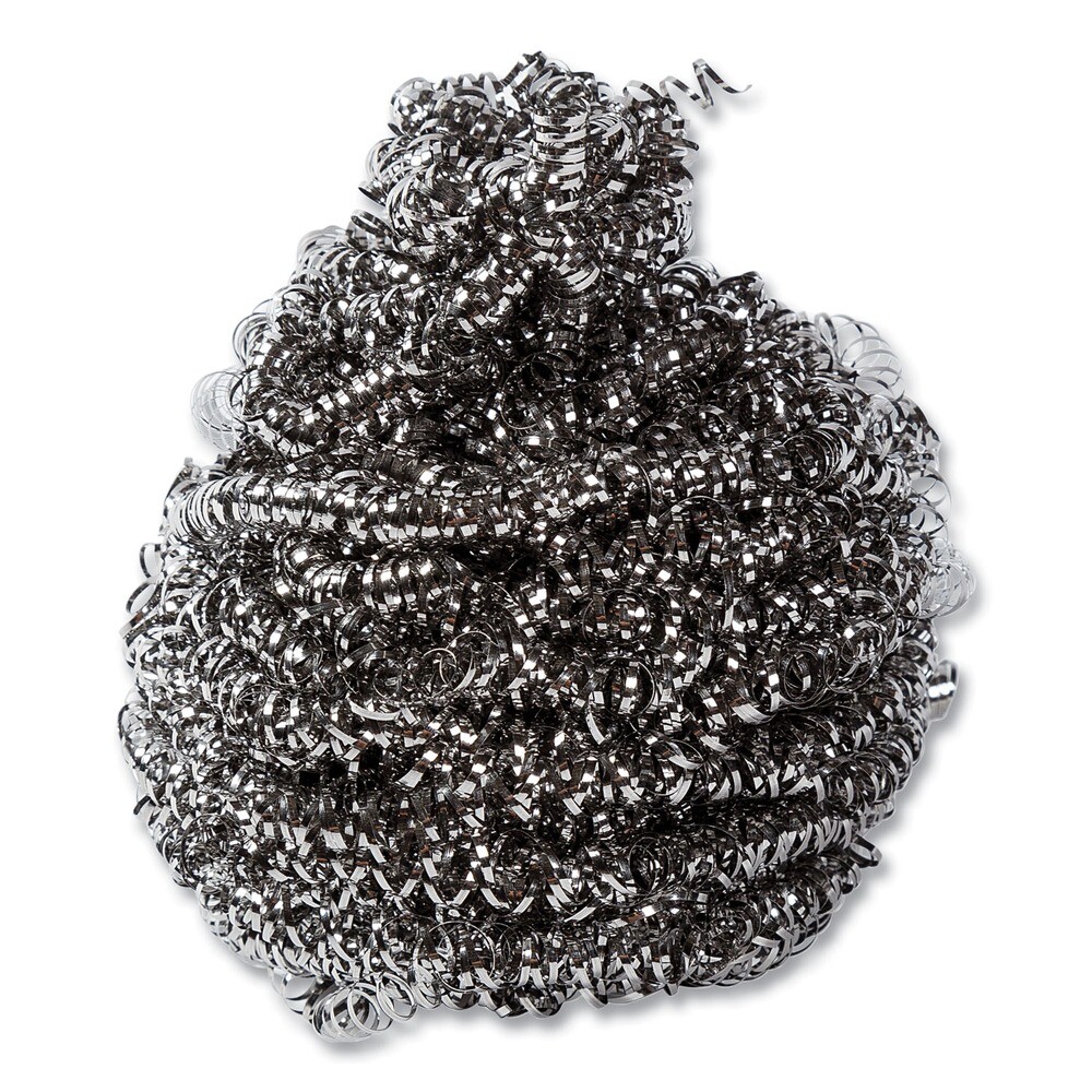 AmerCareRoyal S730 1.50 oz Polybagged Stainless Steel Sponge – Gray (144/CT) New