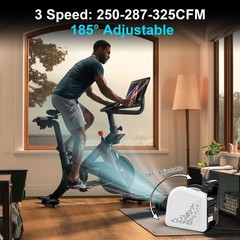 Air Mover Blower Fan – Floor Drying Fan for Cooling, Drying and Exhausting at…