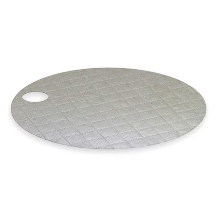 Oil-Dri L90501 Sorbent Pad, 8 Gal, 22 In Dia., Universal, Gray, 25 Pk