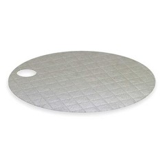 Oil-Dri L90501 Sorbent Pad, 8 Gal, 22 In Dia., Universal, Gray, 25 Pk