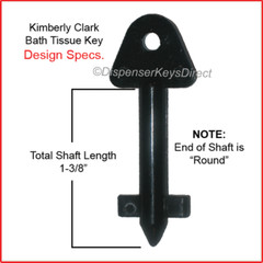 Kimberly Clark #770767 – Hand Towel & Bath Tissue Dispenser Key – (4/pk.)