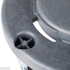 Professional Heavy Duty Brute Trash Can Rolling Dolly 18″ Garbage Container 2pk