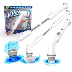 Voom® Spin Scrubber Cordless Scrubbing Brush Rechargeable 300RPM 2 Heads