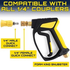 Clean Car USA Foam King™ 40° Pressure Washer Nozzle Guard, 1/4” Quick Connect –