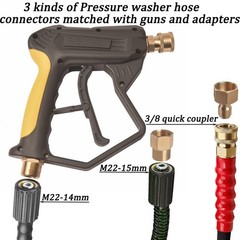 High Pressure Washer Gun Foam Cannon Adapter Extension Rod Power Washer Kit