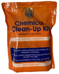 SPILL HERO™ Chemical Clean-Up Kit, Single Use, OSHA Approved, Absorbs up to 55oz