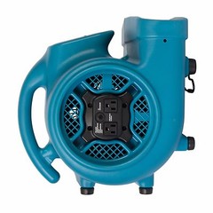 XPOWER X-400A 1600 CFM 1/4 HP Air Mover Blower Carpet Dryer Floor Fan w/ Outlets