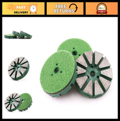 3″ Diamond Polishing Pads for Tile, Stone, Marble, Concrete – Grit 70 (3-Pack)