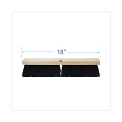 Boardwalk 20618 3″ Medium Weight Polypropylene Bristles 18″ Floor Brush Head New
