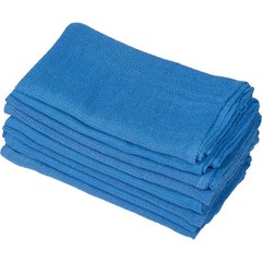 Global Industrial 10 Lb. Box 100% Cotton Huck Towels Blue