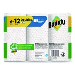 Bounty 15703 Select-a-Size 6″ x 11″ Kitchen Roll Paper Towels – White (6/CT) New