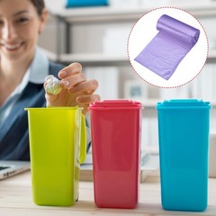 8 Rolls / 240 Counts Small Trash Bags 0.5 Gallon Garbage Bags Purple