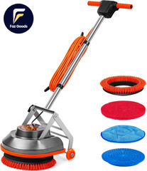 15″ Floor Buffer Machine Commercial Floor Scrubber Machine with Brushes and Pads