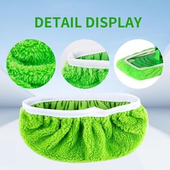 4PCS Reusable Microfiber Mop Pads Compatible with Swiffer Sweeper, Green