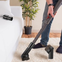 Honoson 3 Pcs 25 mm Vacuum Brush Attachment Round Dust with 1-1/4 Black