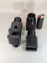 4pc 1″ NPT Flat Fan Sprayer Nozzles High Volume Spray Bar 70° 97 GPM