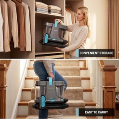 Portable Carpet Cleaner Machine with Steam and Heating Techology,18Kpa Powerf…