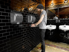 Automatic Surface Mounted Hand Dryer, Graphite , Hygienic, Voltage: 220 / 240V,