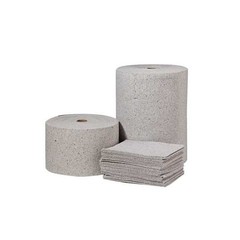 Brady Rfp100 Sorbent Pad, 40 Gal, 15 In X 19 In, Universal, White, 100 Pk