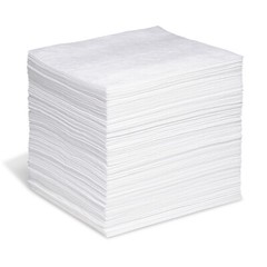 PALLET 30/cs WPB200S – Oil Only Absorbent Pads – 200 Per Case White WP-S