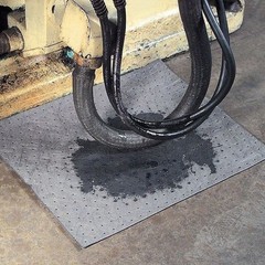 Pig Mat170 Sorbent Pad, 11 Gal, 15 In X 20 In, Universal, Gray, Polypropylene