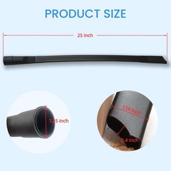 25in Flexible Vacuum Crevice Attachment Tool 25 inches x 1.25 inches, Black