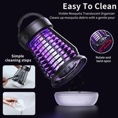 2025 Upgraded 3-in-1 Bug Zapper – Rechargeable, Mosquito Lamp, Indoor/Outdoor