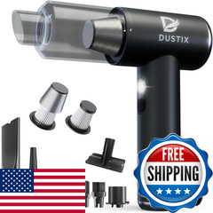 Dustix Cordless Handheld Car Vacuum Cleaner Powerful 20000Pa Triple Gear Mini