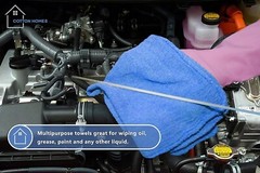 600 BULK INDUSTRIAL SHOP RAGS / CLEANING TOWELS BLUE WITH 60 FREE SHOP TOWELS