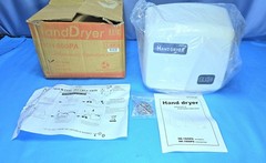 FASTDRY Automatic Hand Dryer HK 1800PA 120V/110V White Commercial Sanitary