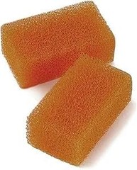 Cleaning Sponges for Felt Hats Sets of 2 Orange (Orange)