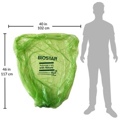 Reli. Biodegradable 40-45 Gallon Trash Bags 250 Count Bulk Astm D6954 Green