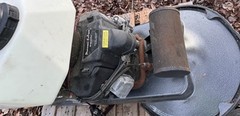 Pioneer Eclipse 420BU 28″ Propane Floor Buffer with dust skirt.